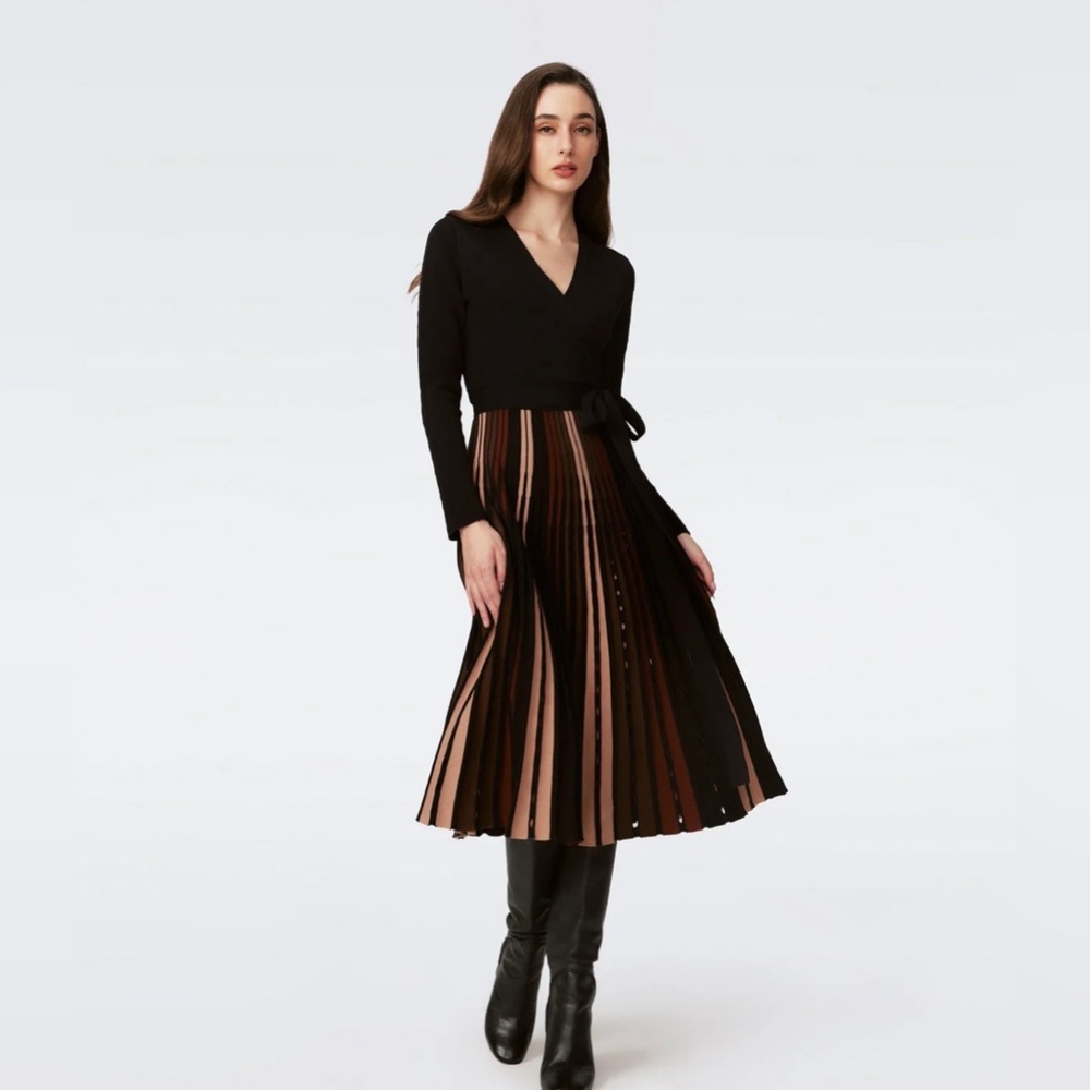 Ollie Knit Wrap Dress